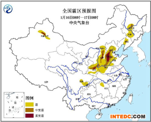 华北黄淮地区雾和霾继续加重 能见度低将阻春运